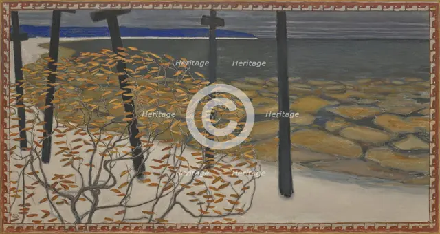 Autumn - Five Crosses: A study for the fresco in the Jusélius Mausoleum, 1902. Creator: Gallen-Kallela, Akseli (1865-1931).