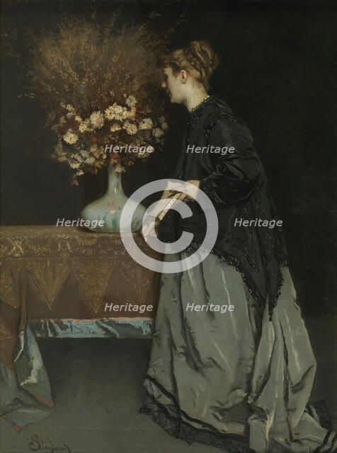 Autumn Flowers, 1867. Artist: Stevens, Alfred (1823-1906)