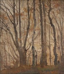 Autumn Forest, 1870-1900. Creator: Ladislav Mednyanszky