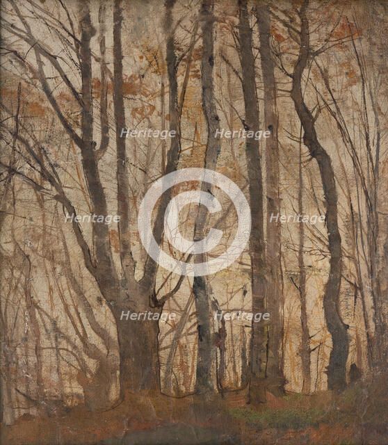 Autumn Forest, 1870-1900. Creator: Ladislav Mednyanszky.