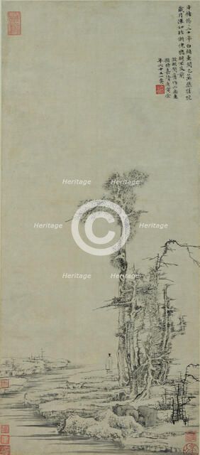 Autumn forest, c. 1510. Creator: Wen Zhengming (1470-1559).