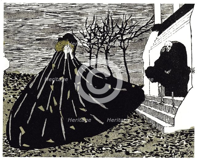 Autumn (Illustration for the Magazine Mir Iskusstva), 1902. Artist: Feofilaktov, Nikolai Petrovich (1878-1941)