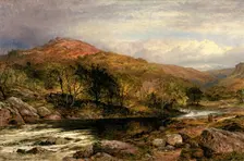 Autumn in North Wales, 1867. Creator: Benjamin Williams Leader
