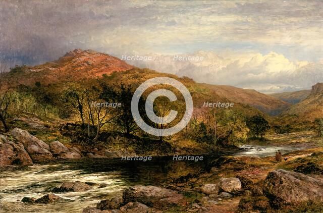 Autumn in North Wales, 1867. Creator: Benjamin Williams Leader.