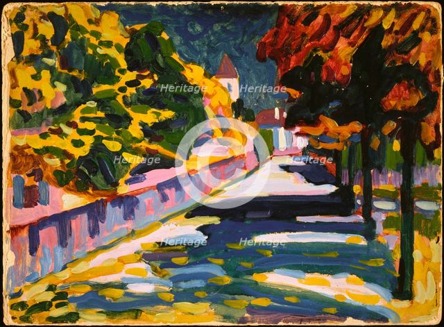 Autumn in Bavaria, 1908. Creator: Kandinsky; Wassily Vasilyevich (1866-1944).