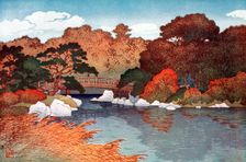 Autumn in Hundred Flower Garden at Muko-Jima c1900-1950.Artist: Yoshida Hiroshi