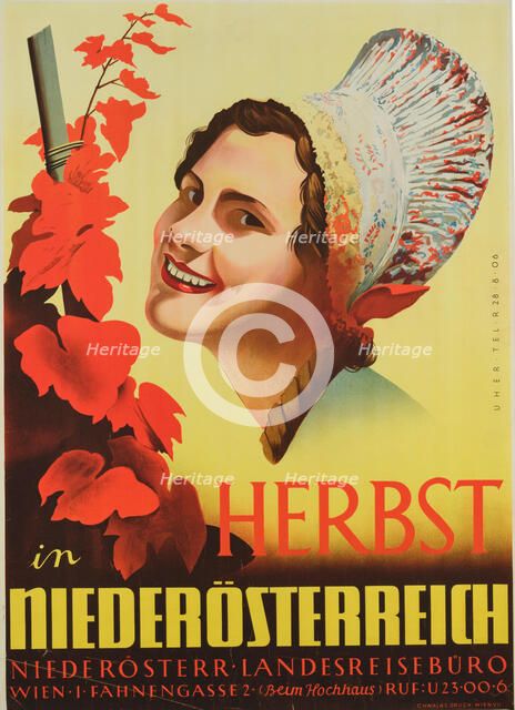 Autumn in Lower Austria, c1950. Creator: Uher, Magda (active ca. 1950).