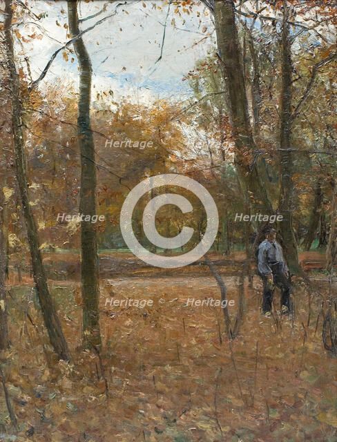 Autumn in Sondermarken, 1885. Creator: Albert Gottschalk.