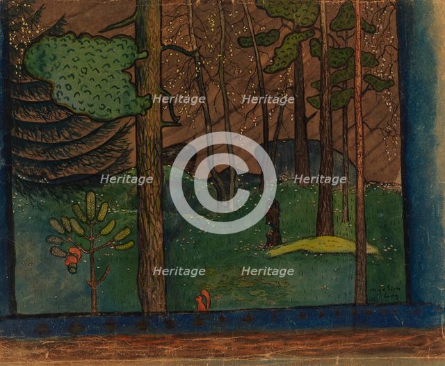 Autumn in the Forest, 1895. Creator: Hugo Simberg.