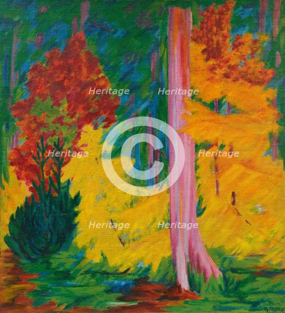 Autumn in the forest, 1920-1924. Creator: Bauknecht, Philipp (1884-1933).