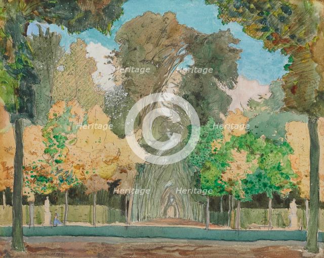 Autumn in the park at Versailles, 1898.