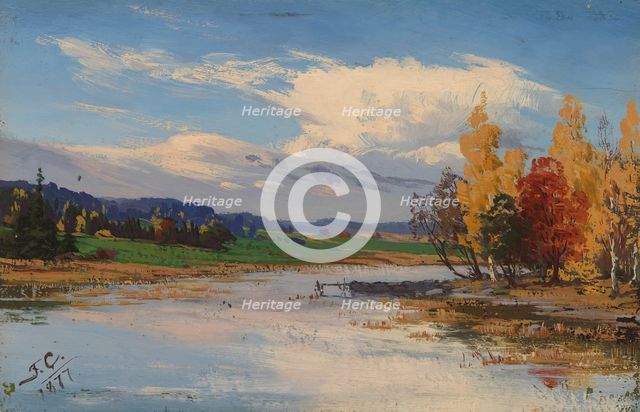 Autumn Landscape, 1877. Creator: Fanny Churberg.