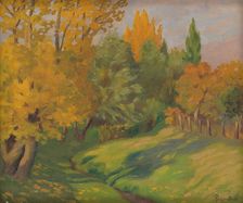Autumn landscape, 1927. Creator: Stefan Polkorab
