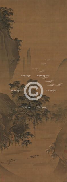 Autumn Landscape with Herons and Ducks. Creator: Lu Ji.