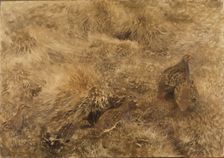 Autumn Landscape with Partridges, 1913. Creator: Bruno Liljefors