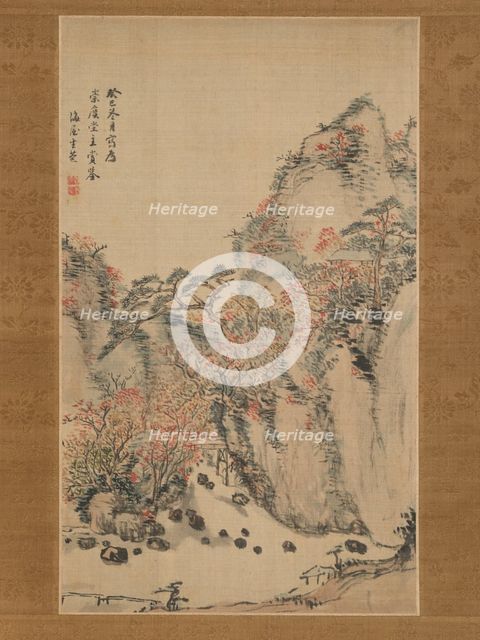 Autumn Landscape at Eigenji, 1833. Creator: Nukina Kaioku.