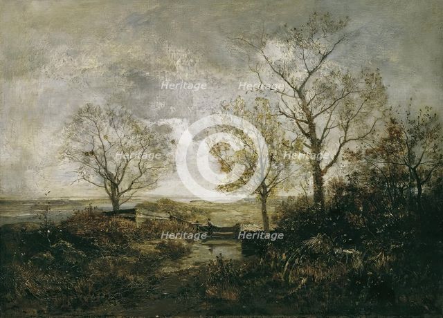 Autumn landscape by the river, c1887/1888. Creator: Emil Jakob Schindler.
