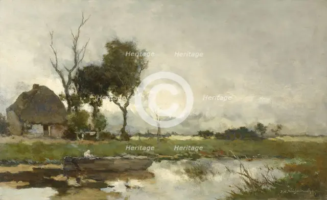 Autumn Landscape, c.1875-c.1903. Creator: Jan Hendrik Weissenbruch.