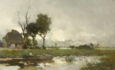 Autumn Landscape, c.1875-c.1903. Creator: Jan Hendrik Weissenbruch