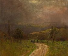 Autumn Landscape in the Early Evening, 1880-1900. Creator: Ladislav Mednyanszky