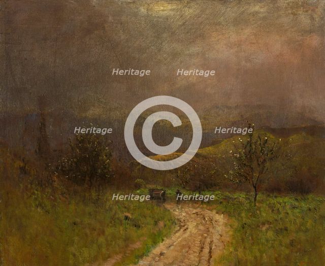 Autumn Landscape in the Early Evening, 1880-1900. Creator: Ladislav Mednyanszky.