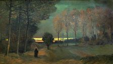 Autumn landscape in the evening, 1884. Creator: Gogh, Vincent, van (1853-1890)