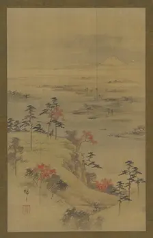 Autumn landscape, mid 19th century. Creator: Utagawa Hiroshige II
