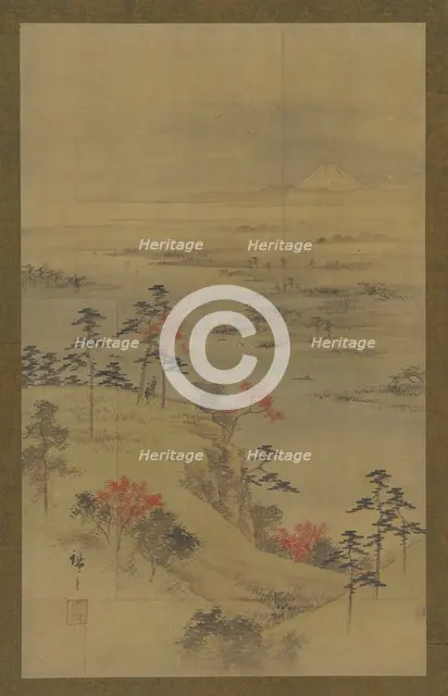 Autumn landscape, mid 19th century. Creator: Utagawa Hiroshige II.
