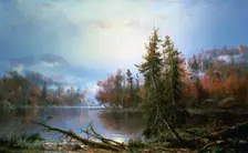 Autumn landscape, mid-late 19th century. Artist: Regis Francois Gignoux