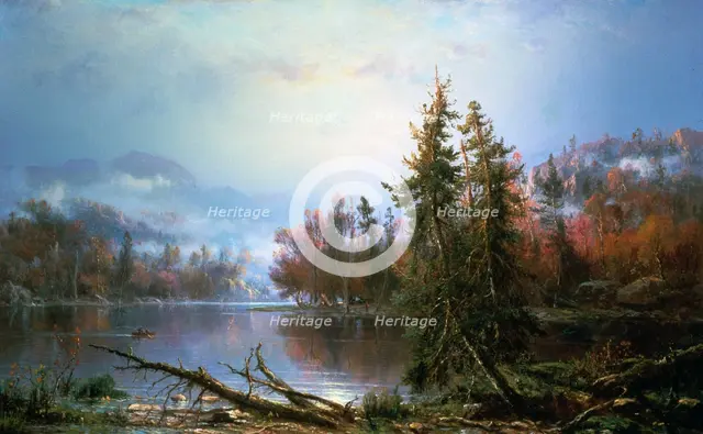 Autumn landscape, mid-late 19th century. Artist: Regis Francois Gignoux