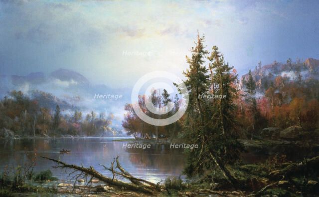 Autumn landscape, mid-late 19th century. Artist: Regis Francois Gignoux