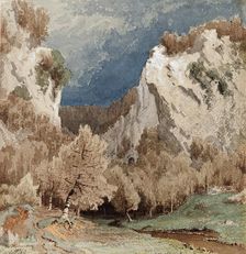 Autumn Landscape Near Dusseldorf, 1857. Creator: Werner Holmberg