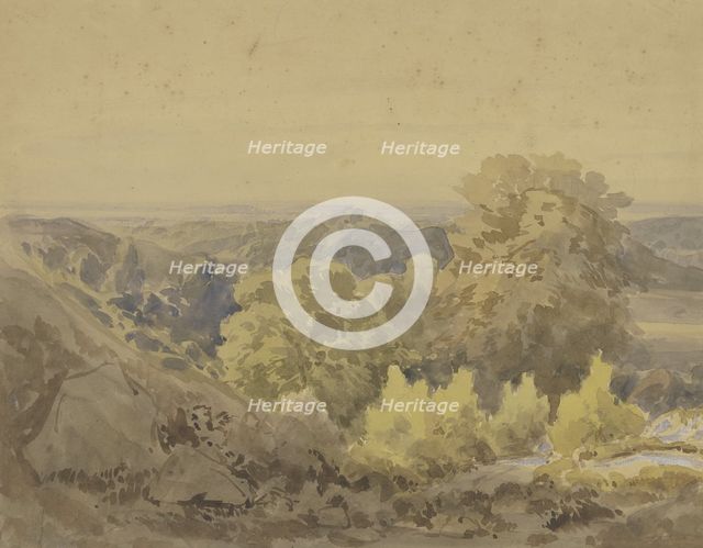 Autumn landscape near the Taunus, mid-late 19th century. Creator: Karl Peter Burnitz.