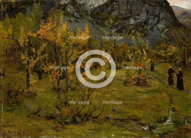 Autumn Landscape, Oylo, 1879. Creator: Gerhard Munthe.