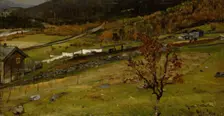 Autumn Landscape, Oylo, 1879. Creator: Gerhard Munthe