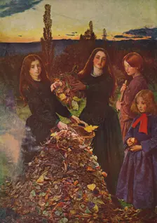 Autumn Leaves 1856, (c1915). Artist: John Everett Millais