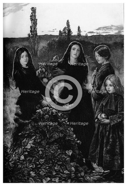 'Autumn Leaves', 1895.Artist: Henry Macbeth-Raeburn