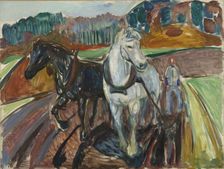 Autumn Ploughing, 1919. Creator: Edvard Munch