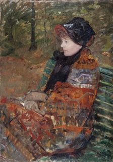 Autumn, portrait of Lydia Cassatt, 1880. Creator: Mary Cassatt