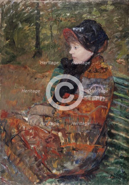 Autumn, portrait of Lydia Cassatt, 1880. Creator: Mary Cassatt.