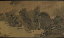Autumn River in the Rain and Clouds, 16th century. Creator: Unknown
