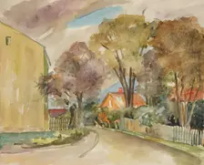 Autumn street, after 1938. Creator: Anny Dollschein