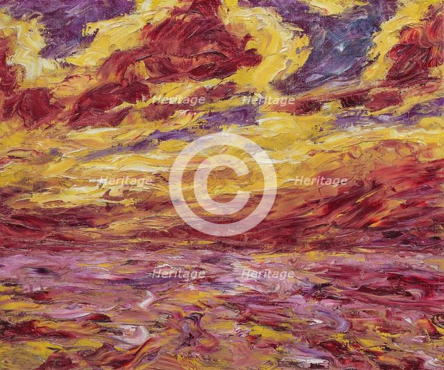 Autumn Sea VII, 1910. Creator: Nolde, Emil (1867-1956).