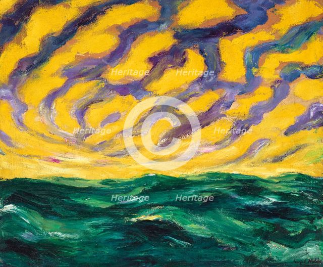Autumn Sea XVI, 1911. Creator: Nolde, Emil (1867-1956).