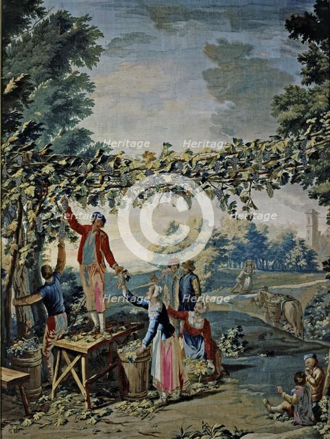 Autumn' (The harvest). Tapestry by James Amigoni.