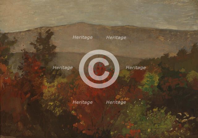 Autumn Treetops, October 11, 1873. Creator: Winslow Homer.