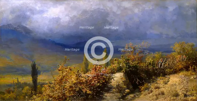 'Autumn view of the Crimea', 1884.  Artist: Grigori Grigoryevich Myasoedov