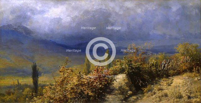 'Autumn view of the Crimea', 1884.  Artist: Grigori Grigoryevich Myasoedov