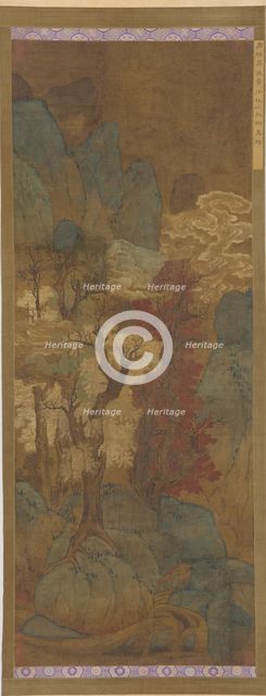 Autumnal foliage in a mountain gorge, Ming dynasty, 1368-1644. Creator: Unknown.