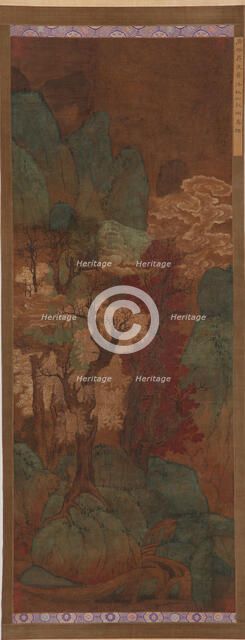 Autumnal foliage in a mountain gorge, Ming dynasty, 1368-1644. Creator: Unknown.